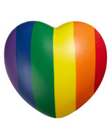 b.free Rainbow Pride Heart Shape Stress Ball