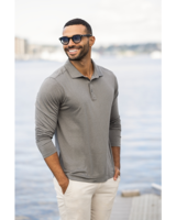Cutter & Buck Coastline Epic Comfort Recycled Mens Long Sleeve Polo
