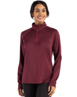 Cutter & Buck Coastline Epic Comfort Recycled Womens Quarter Zip