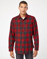 BS MENS SOFT SNAP PLAID FL