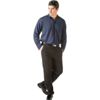 DUNBK MNS CONTOUR L/S POLO