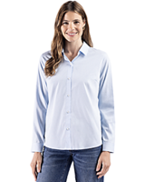 Cutter & Buck Skyline End on End Recycled Long Sleeve Womens Dress Shirt