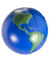 Globe Earth Shape Stress Ball