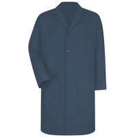 Unisex Extended Sizes Button Front Lab Coat