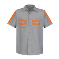 Men's Enhanced Visibility Industrial Work Shirt