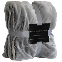 Faux Fur Sherpa Blanket